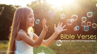 Bible Verses about Joy and Happiness (English-Arabic)