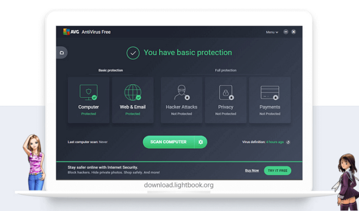 AVG AntiVirus Free مضاد الفيروسات القوي 2024 للكمبيوتر مجانا