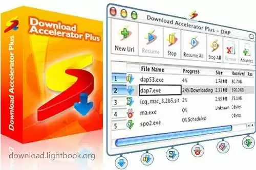 تنزيل برنامج التحميل Download Accelerator Plus Dap10 مجانا