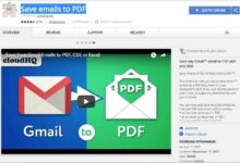 تطبيق Save Emails to PDF لحفظ الرسائل في ملفات PDF مجانا