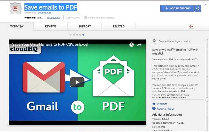 Save Emails to PDF Descargar Gratis 2024 Chrome Extensión