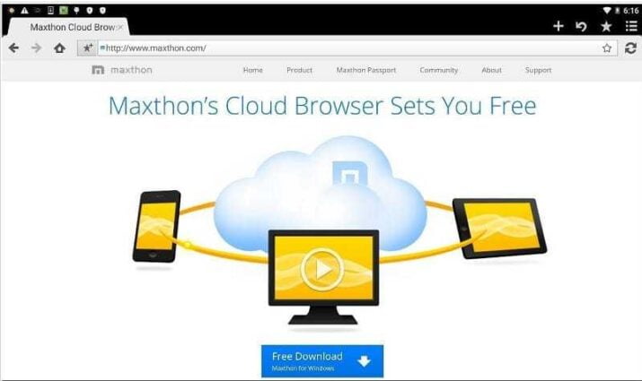 متصفح ماكس ثون كلود Maxthon Cloud Browser 2024 مجانا