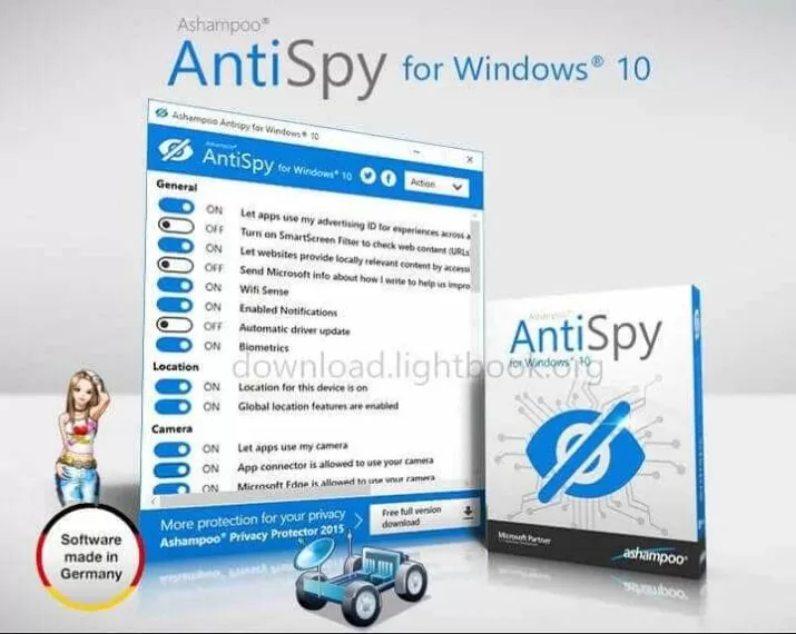 تحميل برنامج AntiSpy for Windows 10 مكافح التجسس مجانا