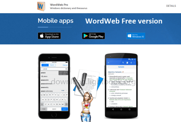 قاموس وورد ويب 2023 WordWeb تحميل للكمبيوتر والموبايل مجانا