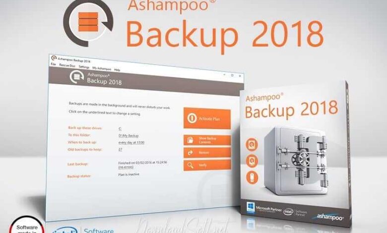 تحميل Ashampoo Backup برنامج النسخ الاحتياطي للكمبيوتر مجانا