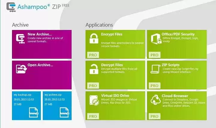 تحميل برنامج أشامبو زيب فري 2023 Ashampoo ZIP FREE لضغط الملفات