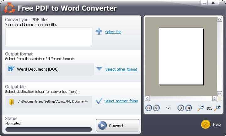 Free PDF to Word Converter Herunterladen Gratis für Windows