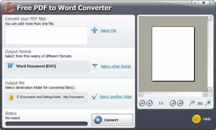 Télécharger Free PDF To Word Converter pour Windows