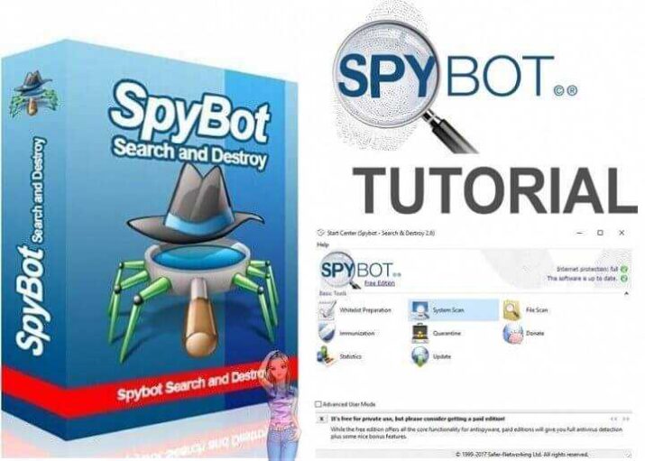 SpyBot Search and Destroy Anti-Spyware and Malware for Free