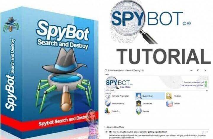 Spybot – Search and Destroy مكافح برامج التجسس مجانا