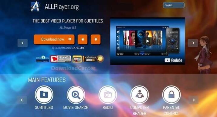 ALLPlayer برنامج لمشاهدة الأفلام مع الترجمات مجانا