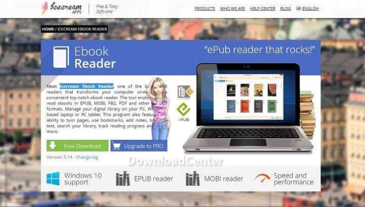 Icecream Ebook Reader Free Download for Windows 7, 8, 10, 11