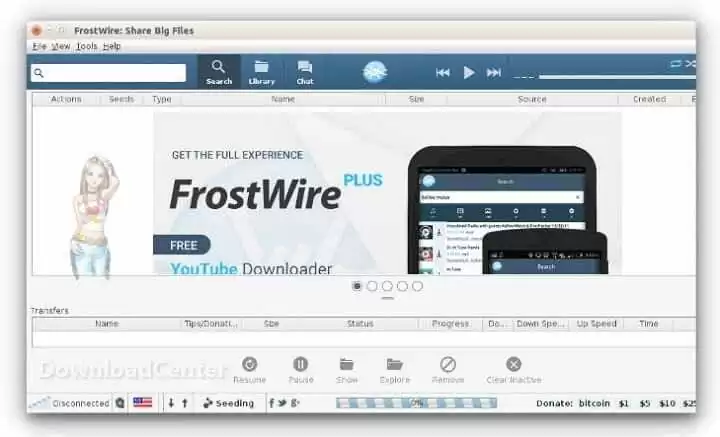 فروست واير FrostWire أشهر برامج المشاركة 2022 مجانا