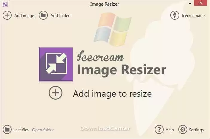 برنامج Icecream Image Resizer لتغيير حجم الصور مجانا