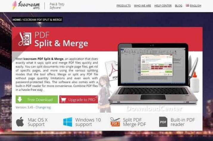 تحميل Icecream PDF Split & Merge برنامج لتقسيم الملفات مجانا