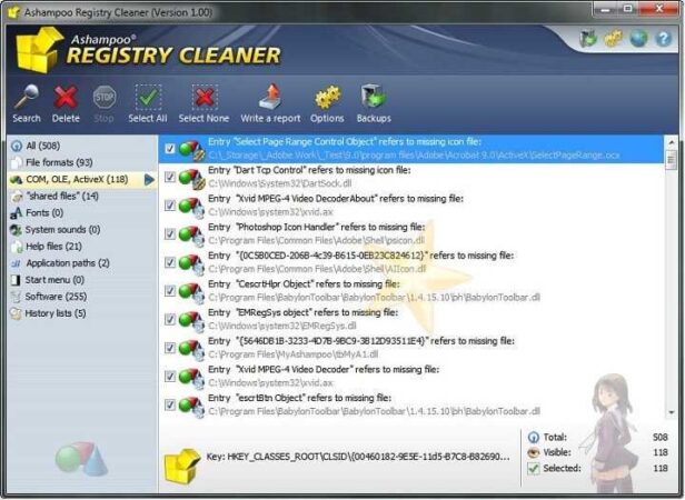 Ashampoo Registry Cleaner برنامج لإصلاح أخطاء سجل ويندوز
