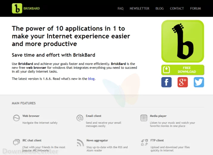 تحميل BriskBard Browser متصفح متعدد الإمكانات لنظام ويندوز مجانا