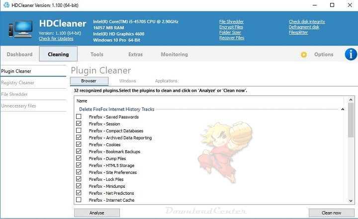 HDCleaner Télécharger Gratuit 2024 para Windows 32/64-bits