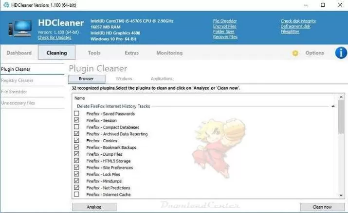 تحميل برنامج HDCleaner لصيانة وتنظيف أجهزة الكمبيوتر مجانا