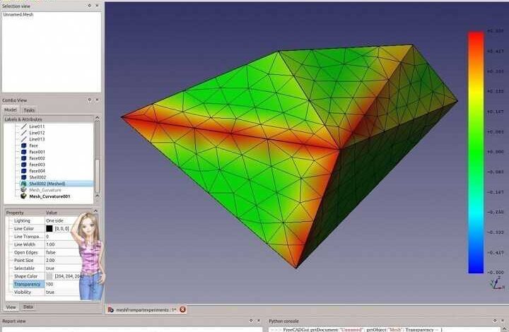 FreeCAD برنامج تصميم رسومات ثلاثية الأبعاد 3D مجانا