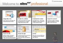 تحميل Nitro Pro برنامج لإنشاء وعرض ملفات PDF للكمبيوتر