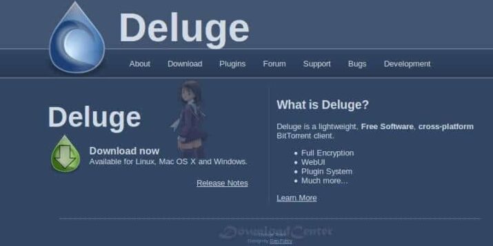 Deluge برنامج كامل المميزات لمشاركة الملفات مجانا