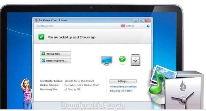 Backblaze Backup Unlimited برنامج النسخ الاحتياطي مجانا