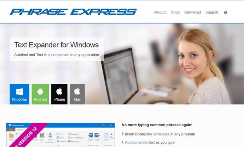 PhraseExpress Free Download for Windows 10, Mac and iOS