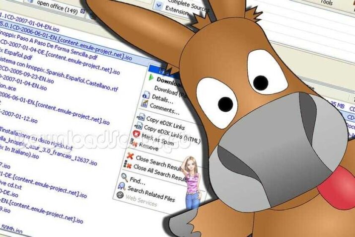 eMule Free Share Multimedia Files and Documents for Windows