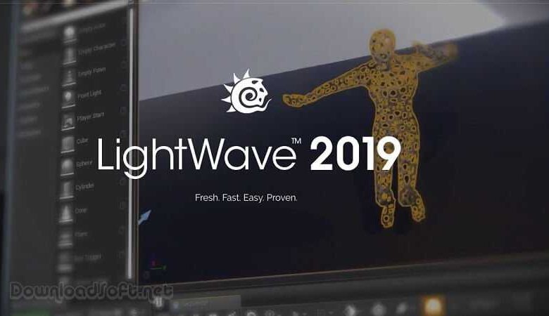 NewTek LightWave 3D لتصميم الأفلام وألعاب الفيديو مجانا
