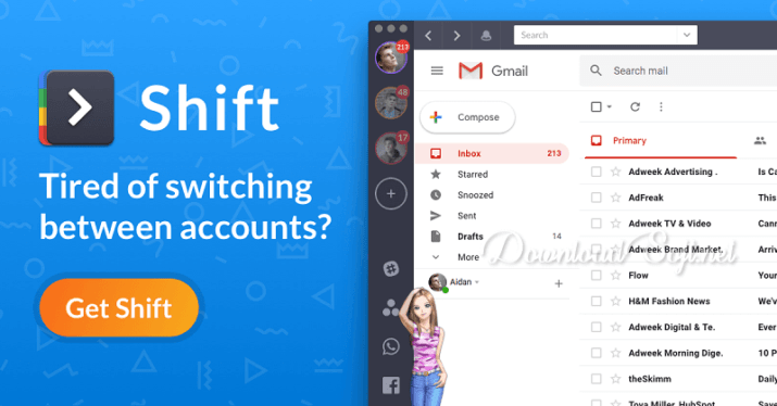 Shift Manage Email, Calendar and Apps Accounts Download Free