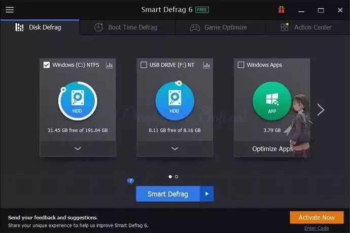 تحميل برنامج Smart Defrag - إلغاء تجزئة القرص الصلب مجانا