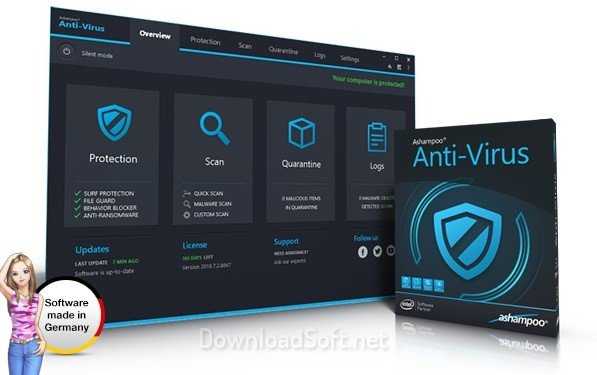 تحميل Ashampoo Anti-Virus مضاد فيروسات للكمبيوتر 2024 مجانا