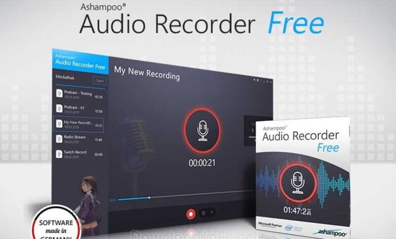 تحميل Ashampoo Audio Recorder Free برنامج التسجيل 2024 مجانا