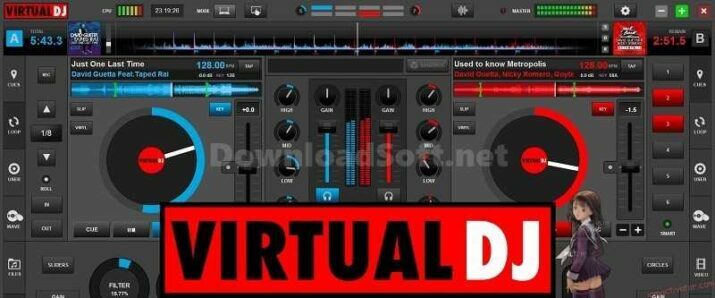 Virtual DJ برنامج مزج واضافة مؤثرات الصوت 2023 للكمبيوتر مجانا