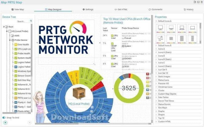 PRTG Network Monitor مدير الشبكات اخر اصدار 2024 مجانا