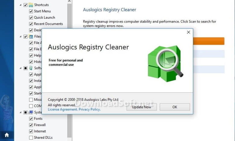 Auslogics Registry Cleaner 2022 Free Download for Windows