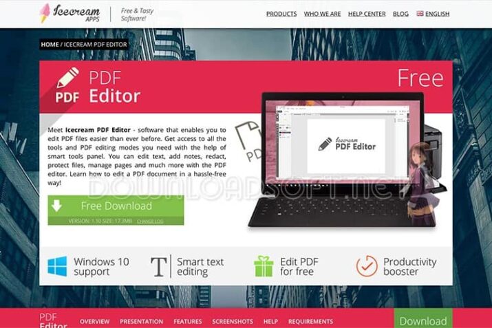 تحميل IceCream PDF Editor برنامج تحرير مستندات PDF مجانا