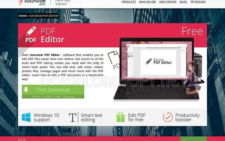 تحميل IceCream PDF Editor برنامج تحرير مستندات PDF مجانا