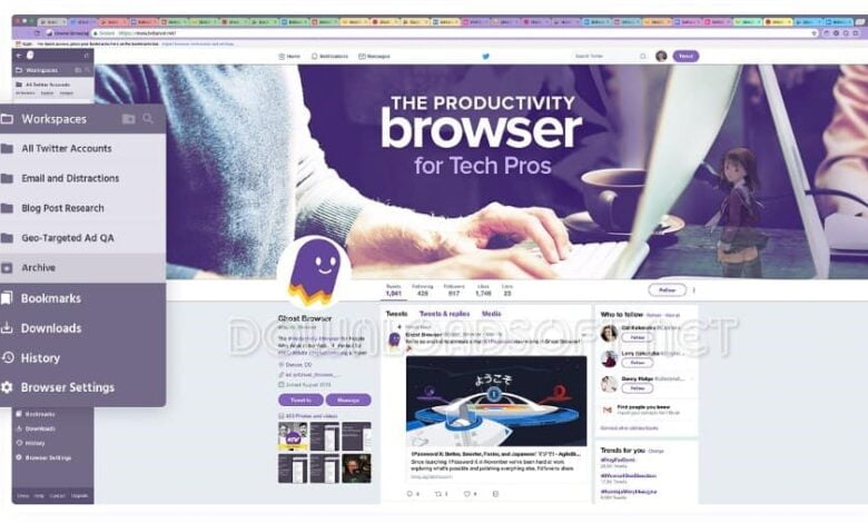 تحميل Ghost Browser متصفح قوي لنظام ويندوز وماك 2023 مجانا