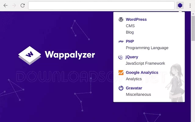 تحميل Wappalyzer Browser Extension تقنية أكثر تطور وذكاء