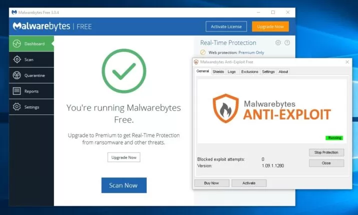 Malwarebytes Anti-Exploit درع الحماية من الملفات الخبيثة