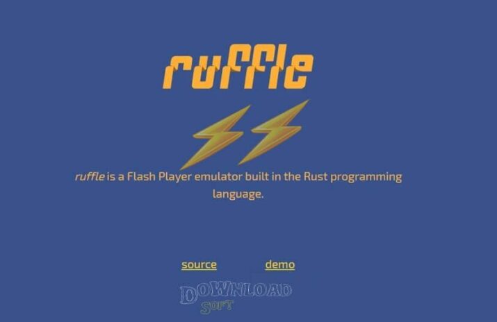 Ruffle برنامج محاكي Flash Player للكمبيوتر مفتوح المصدر