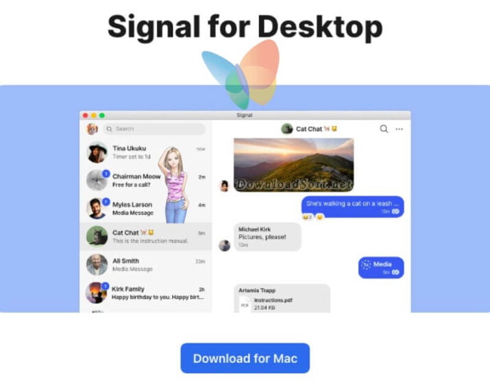 Signal Desktop تطبيق المراسلة الآمن للكمبيوتر مجانا