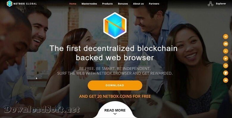 تحميل Netbox Browser متصفح مجاني 2024 يدعم شبكة Blockchain
