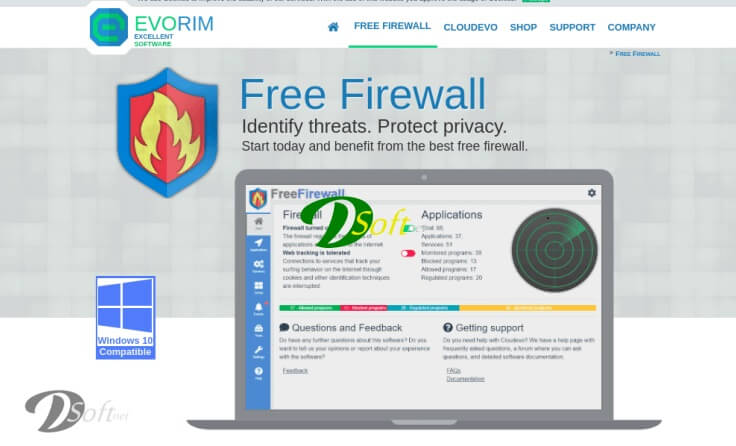 Free Firewall Top Sécurité 2024 pour Windows, Mac et Linux