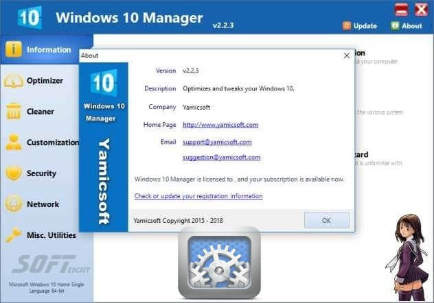 ويندوز 10 مانجر Windows 10 Manager لصيانة الكمبيوتر