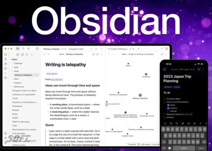 تحميل برنامج Obsidian لتدوين ملاحظات فعّالة مجانا تحميل برنامج Obsidian لتدوين ملاحظات فعّالة 2026 مجانا